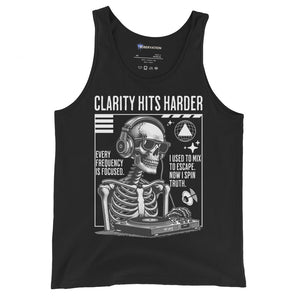 Clarity Hits Harder – Men’s Tank Top - XS | Sobervation
