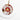 Crimson & Gold Flow Recovery Symbol Ceramic Ornament | Mindful Holiday Décor - Ceramic Ornament - Sobervation