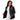 Embroidered Wings Sherpa Denim Jacket – Stay Grounded, Fly Higher - Black Denim Sherpa Jacket - Sobervation