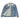 Embroidered Wings Sherpa Denim Jacket – Stay Grounded, Fly Higher - Light Denim Sherpa Jacket - Sobervation