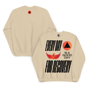 Every Day is a Good Day for Recovery Sweatshirt - Sand / S | Sobervation