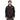 Graffiti Sobriety Symbol Embroidered Sherpa Jacket – Stay Warm, Stand Loud - Black Denim Sherpa Jacket - Sobervation