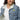 Graffiti Sobriety Symbol Embroidered Sherpa Jacket – Stay Warm, Stand Loud - Light Denim Sherpa Jacket - Sobervation
