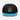 Graffiti Sobriety Symbol Embroidered Snapback - Premium Recovery Streetwear - Aqua blue / Black / Black Classic Snapback - Sobervation