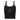 Graffiti Sobriety Symbol Embroidered Women's Micro-Rib Tank Top - Solid Black Blend / XS | Sobervation