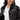Gratitude Embroidered Unisex Denim Sherpa Jacket - Black Denim Sherpa Jacket - Sobervation