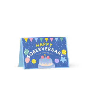 Happy Soberversary Card - Sobriety Milestone Greeting Card - Default Title | Sobervation