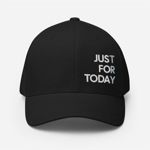 Just for Today Structured Twill Cap – Premium Recovery Hat - S/M | Sobervation