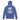 Just for Today Graffiti Hooded Long Sleeve – Lightweight & Loud - Heather True Royal Hooded Long Sleeve Tee - Sobervation