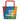 Just For Today: Rainbow Drip Large Tote Bag - Red Large Tote Bag - Sobervation