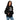 Just for Today Rainbow Drip Oversized Hoodie — Try Again in Color - Black Oversized Graphic Print Hoodie - Sobervation