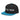 Just For Today Snapback Hat – Flat Brim Style with a Grounded Message - Black/ Teal Classic Snapback - Sobervation