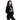 Just For Today Unisex Hoodie – Colorful Reminder to TRY - Black Graphic Print Hoodie - Sobervation