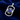 NA Recovery Symbol Dog Tag Pendant – Sterling Silver Recovery Jewelry - Synthetic Lapis Pendant - Sobervation