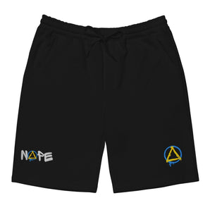 NOPE Collection Embroidered Fleece Shorts – Graffiti Sobriety Streetwear - S | Sobervation