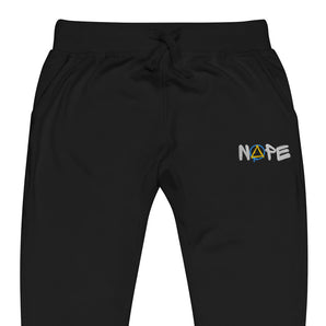 NOPE Embroidered Unisex Sweatpants – Graffiti Recovery Joggers - Black / XS | Sobervation