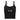 Nope Embroidered Women's Micro-Rib Tank Top - Solid Black Blend / XS | Sobervation