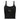 One Day at a Time Embroidered Women's Micro-Rib Tank Top - Solid Black Blend / XS | Sobervation