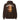 Orange Serenity Cub Hoodie – Orange Bear with Football Helmet - Dark Chocolate Graphic Print Hoodie - Sobervation