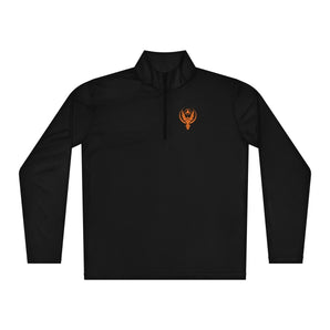 Phoenix Reborn Lightweight Quarter-Zip Pullover – DTF Left Chest - Black / XS | Sobervation