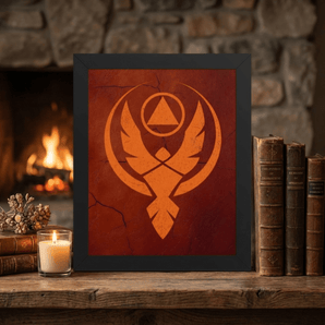 Phoenix Reborn Sobriety Framed Poster | Recovery Wall Art | 8x10 Framed Print - Black Framed Poster - Sobervation