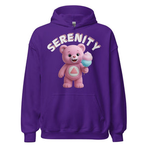 Pink Serenity Cub Hoodie – Soft, Sweet, and Sober – Unisex Recovery Hoodie - Purple / S | Sobervation