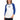 Progress Over Perfection Embroidered Unisex 3/4 Sleeve Raglan Shirt - White/Royal / S | Sobervation
