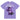 Purple Serenity Cub Garment - Dyed Heavyweight Tee - Violet Heavyweight Graphic Print Tee - Sobervation