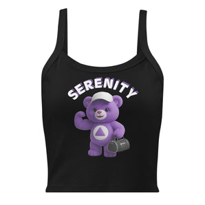 Purple Serenity Cub Micro-Rib Tank - Solid Black Blend / XS | Sobervation