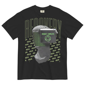 Reboot Complete - Unisex garment-dyed heavyweight t-shirt - S | Sobervation