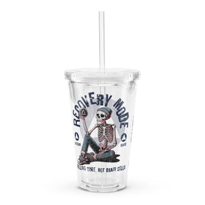 Recovery Mode Clear Plastic Tumbler – Sobriety On the Go - Default Title | Sobervation