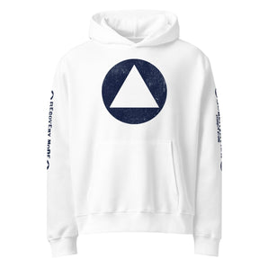 Recovery Mode Oversized Hoodie | Killing Time Not Brain Cells - White / S | Sobervation