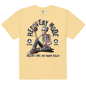 Recovery Mode – Skeleton Heavyweight Tee - Butter / S | Sobervation