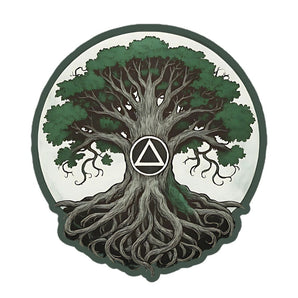 Recovery Roots Tree of Life Vinyl Sticker - Sobriety Symbol - 5.5″×5.5″ | Sobervation
