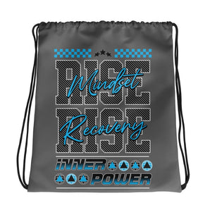 Rise Mindset Drawstring Bag – Recovery Gym & Festival Bag | Inner Power - Default Title | Sobervation