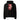 Ruby Red Serenity Cub Oversized Hoodie - Black Oversized Graphic Print Hoodie - Sobervation
