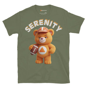 Serenity Cub Essential Tee – Orange Edition (Play to Win) - Military Green / S | Sobervation