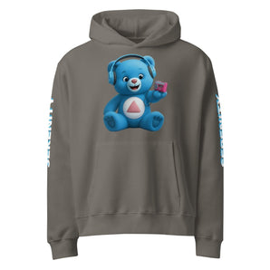 Skye Blue Serenity Cub Oversized Hoodie - Asphalt / S | Sobervation