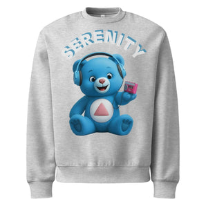 Skye Blue Serenity Cub Oversized Sweatshirt - Athletic Heather / S | Sobervation