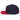 SOBER in a Heart – Embroidered Snapback Hat - Black/ Red Snapback Hat - Sobervation