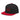 SOBER in a Heart – Embroidered Snapback Hat - Black/ Red Snapback Hat - Sobervation
