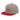 SOBER in a Heart – Embroidered Snapback Hat - Heather Grey/ Red Snapback Hat - Sobervation