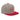 SOBER in a Heart – Embroidered Snapback Hat - Heather Grey/ Red Snapback Hat - Sobervation
