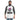 Sober Squad 3/4 Sleeve Raglan Shirt - Skull Wave Design - White/Heather Charcoal 3/4 Sleeve Raglan - Sobervation