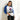 Sober Squad 3/4 Sleeve Raglan Shirt - Skull Wave Design - White/Royal 3/4 Sleeve Raglan - Sobervation