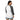 Sober Squad 3/4 Sleeve Raglan Shirt - Skull Wave Design - White/Heather Charcoal 3/4 Sleeve Raglan - Sobervation