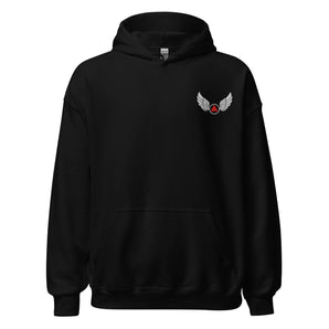 Sober Translations Volume 3 Essential Hoodie – Wings of Recovery Embroidered + Back Print - S | Sobervation