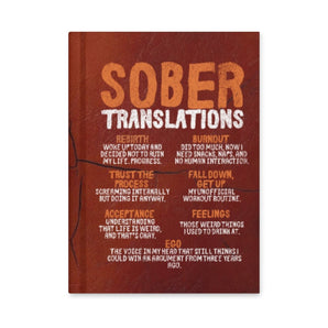 Sober Translations Volume 4 – Matte Hardcover Recovery Journal - Default Title | Sobervation