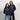 Sobriety Colors My Life With Happiness – Oversized Hoodie - Navy Oversized Graphic Print Hoodie - Sobervation