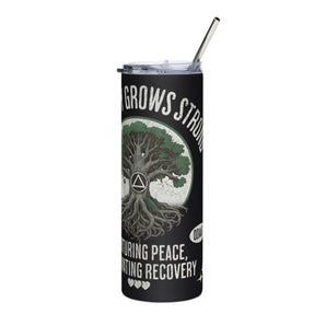 Sobriety Grows Strong 20oz Tumbler – Rooted in Recovery, Ready for the Day - Default Title | Sobervation